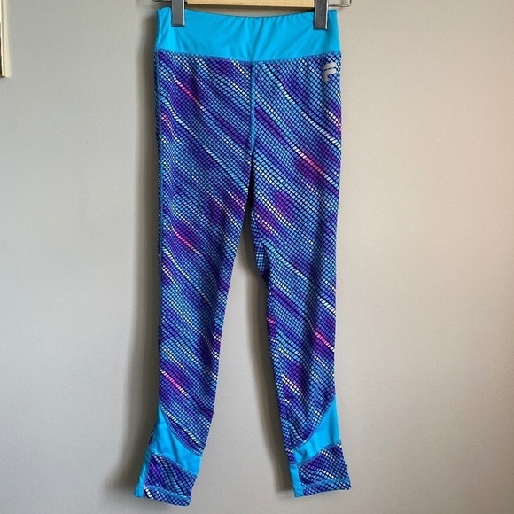 File Girl's Mermaid Athletic Yoga Leggings Size Large (10/12) - Picture 1 of 10